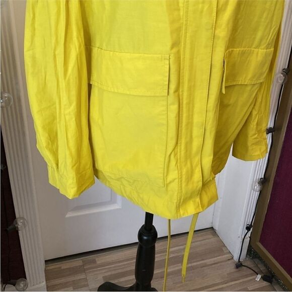 Eileen Fisher Women's Yellow Hooded Jacket, XL - Picture 9 of 16